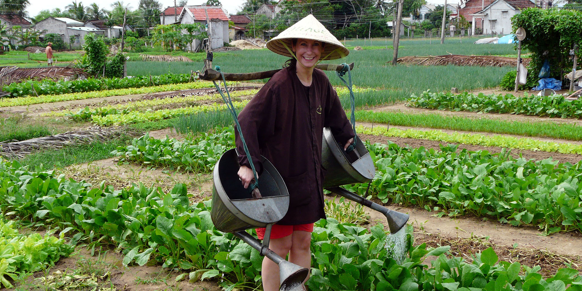 pueblo de verduras de Tra Que