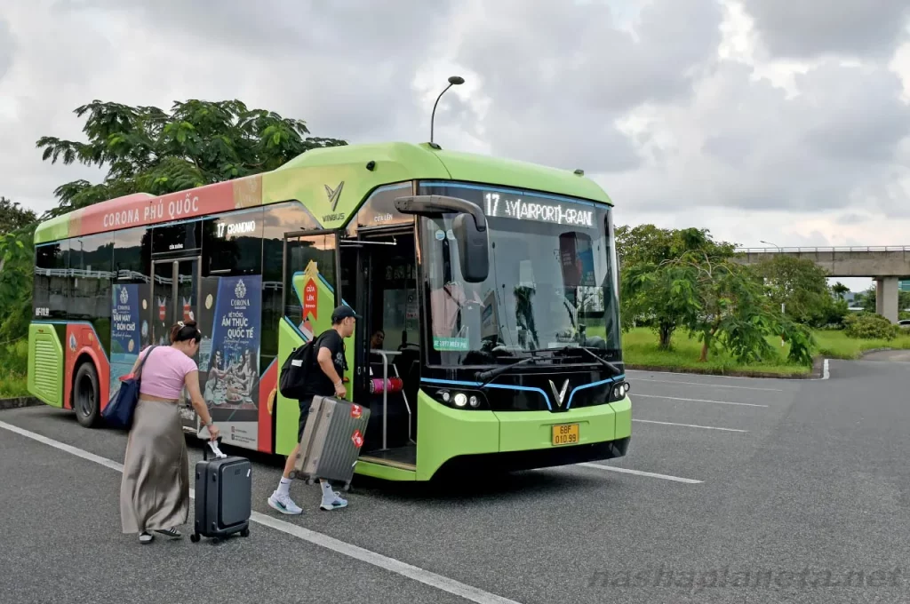 Autobuses eléctricos en Phu Quoc